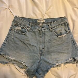 Abercrombie & Fitch Light Blue Jean Shorts